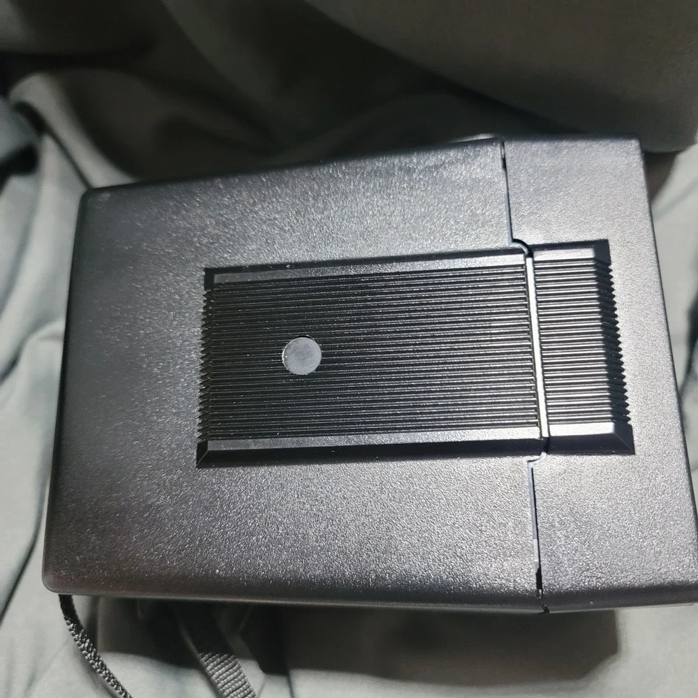Vtg POLAROID Instant One Step Flash-600 Film GREEN STRIPE Untested w/case